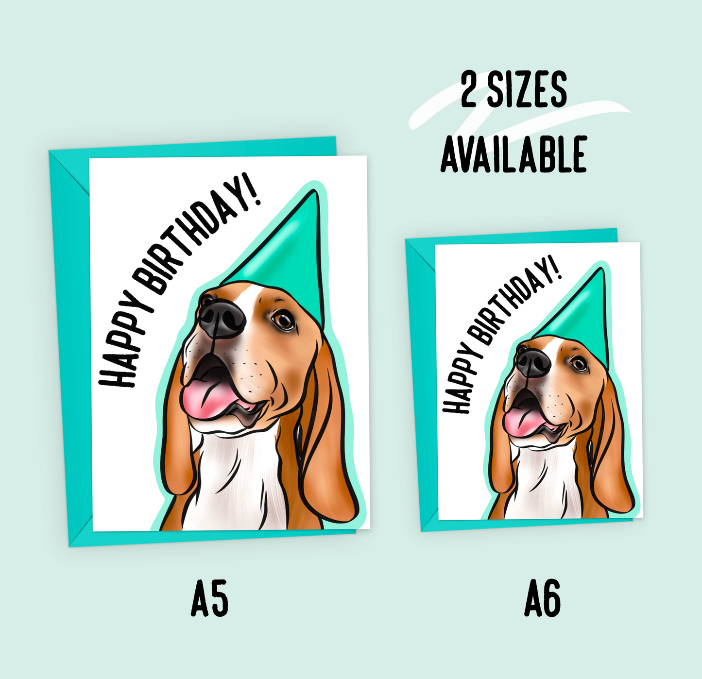 Beagle Birthday Card