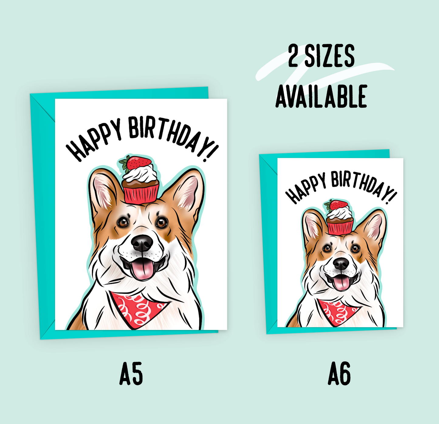 Corgi Birthday Card
