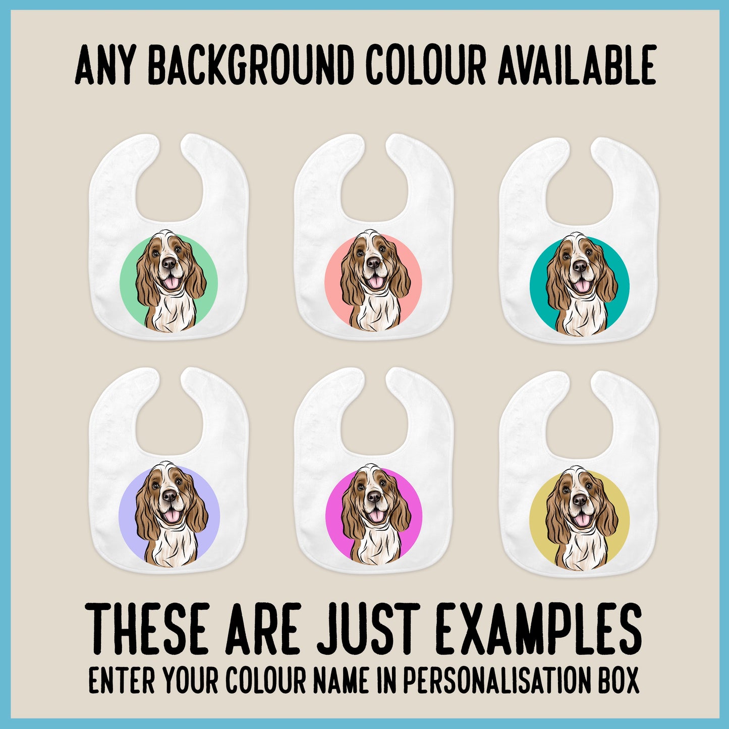 Pet Portrait Baby Bib