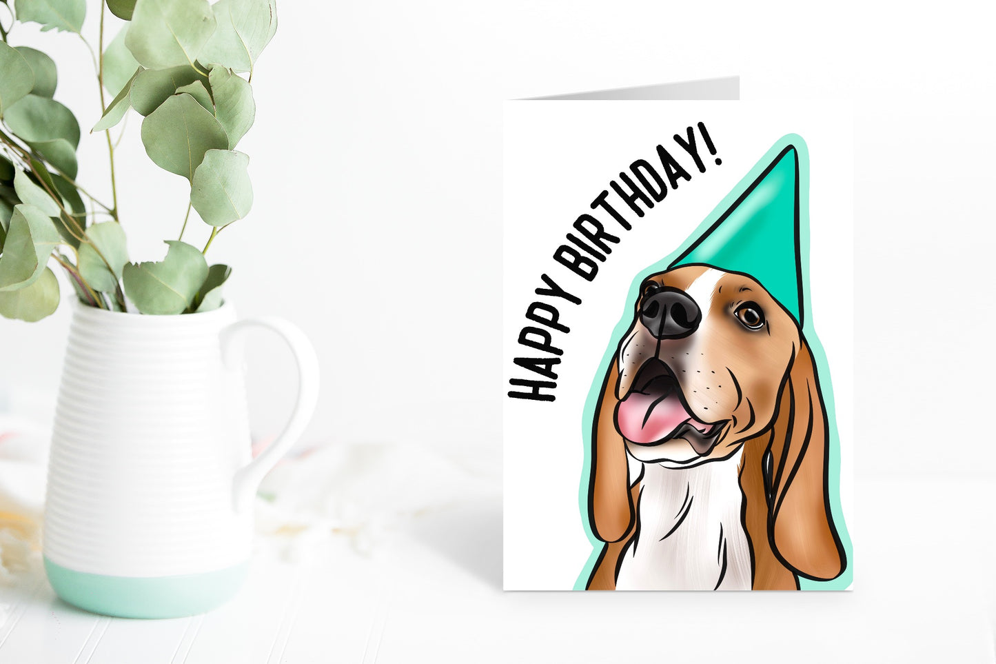 Beagle Birthday Card