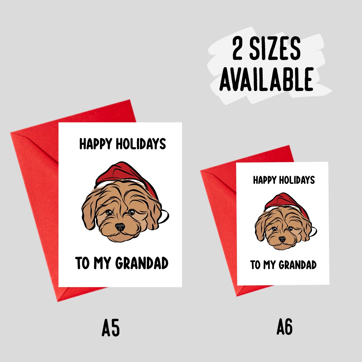 Cute Maltipoo Christmas Card