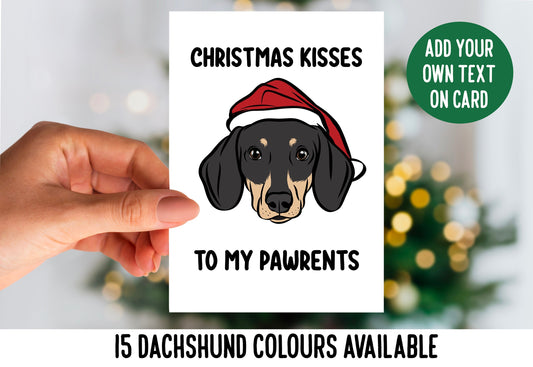 Dachshund Christmas Card