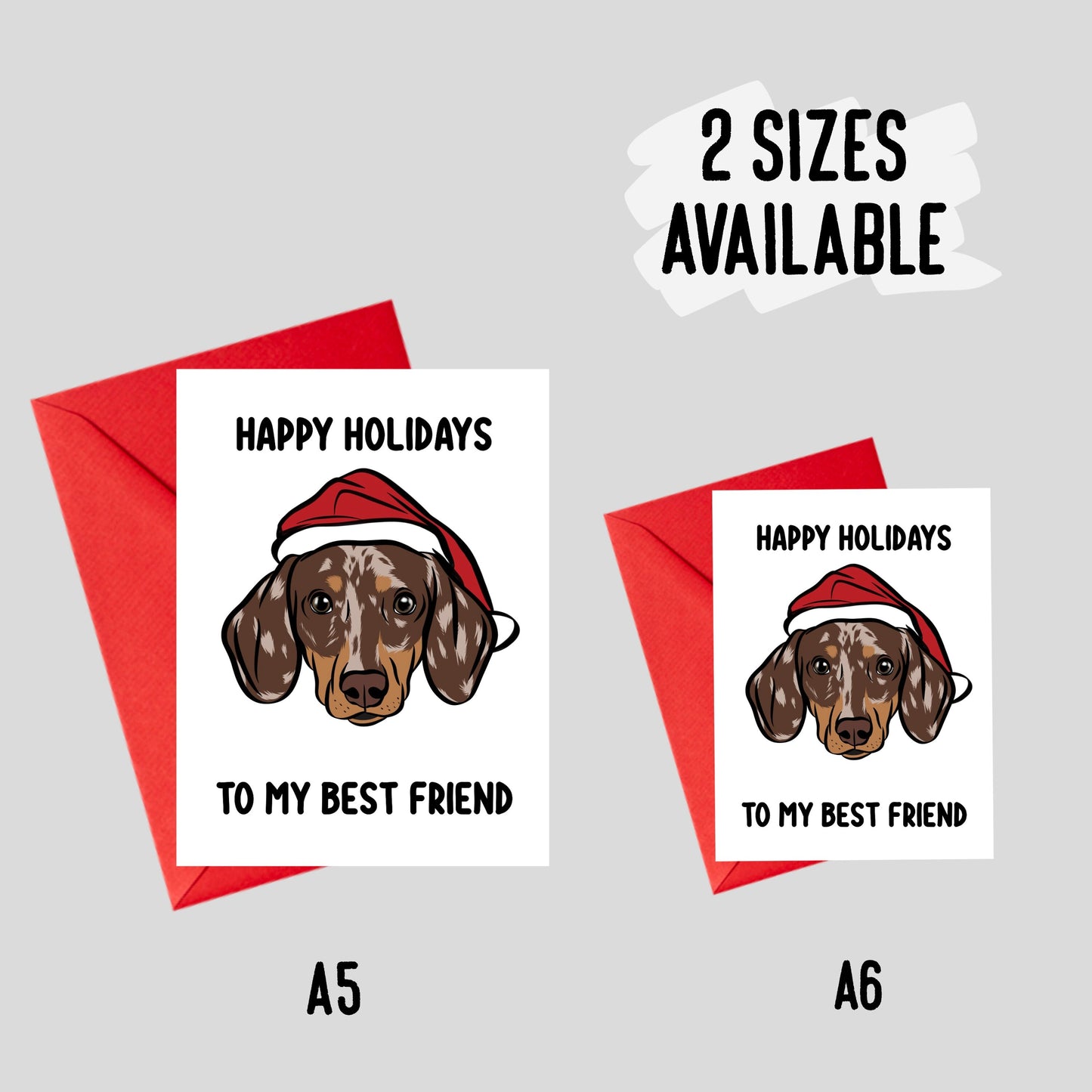 Dachshund Christmas Card