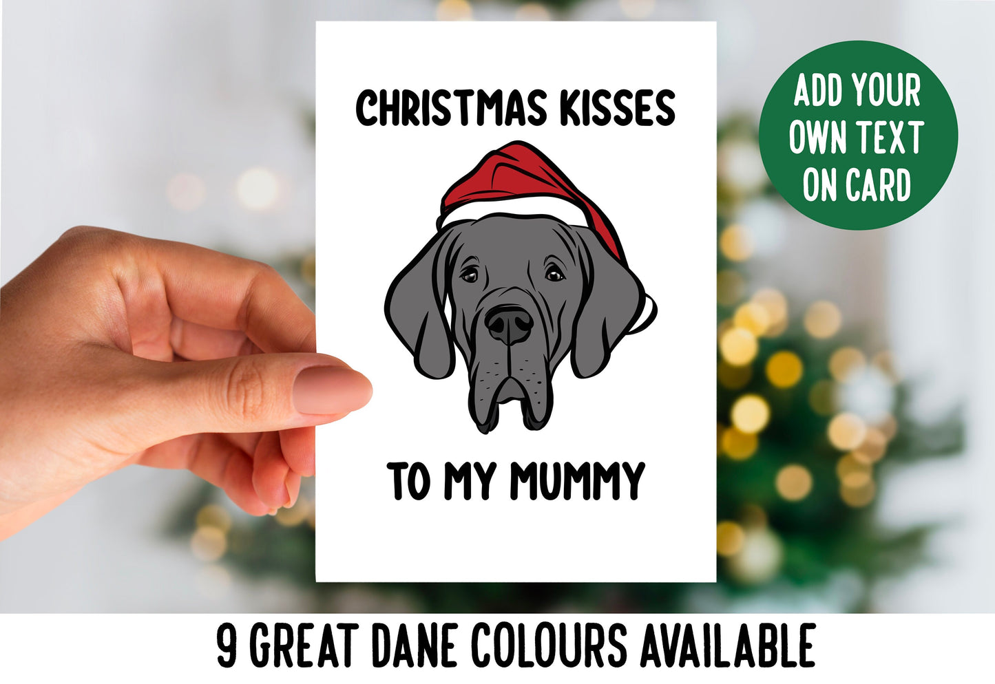 Great Dane Christmas Card