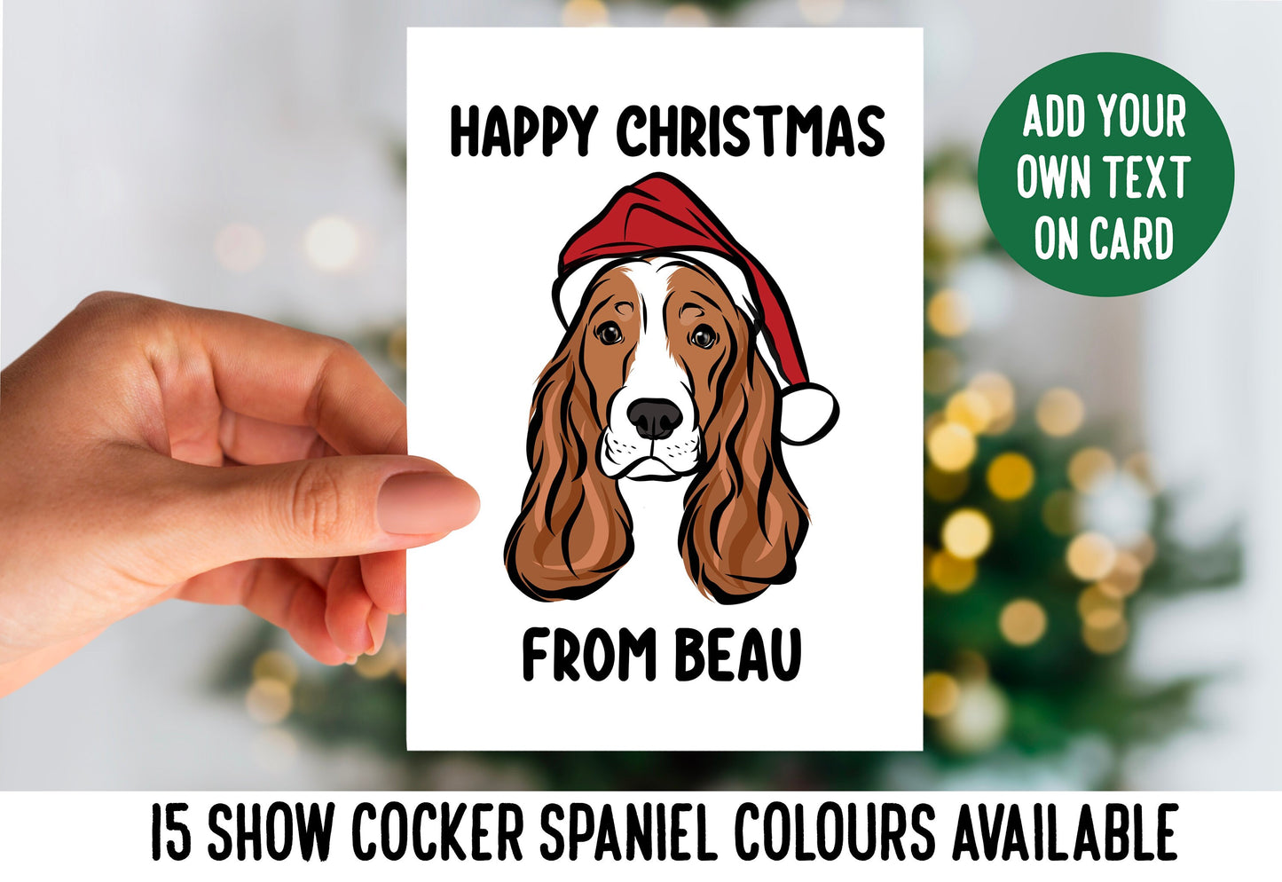 Show Cocker Spaniel Greeting Card