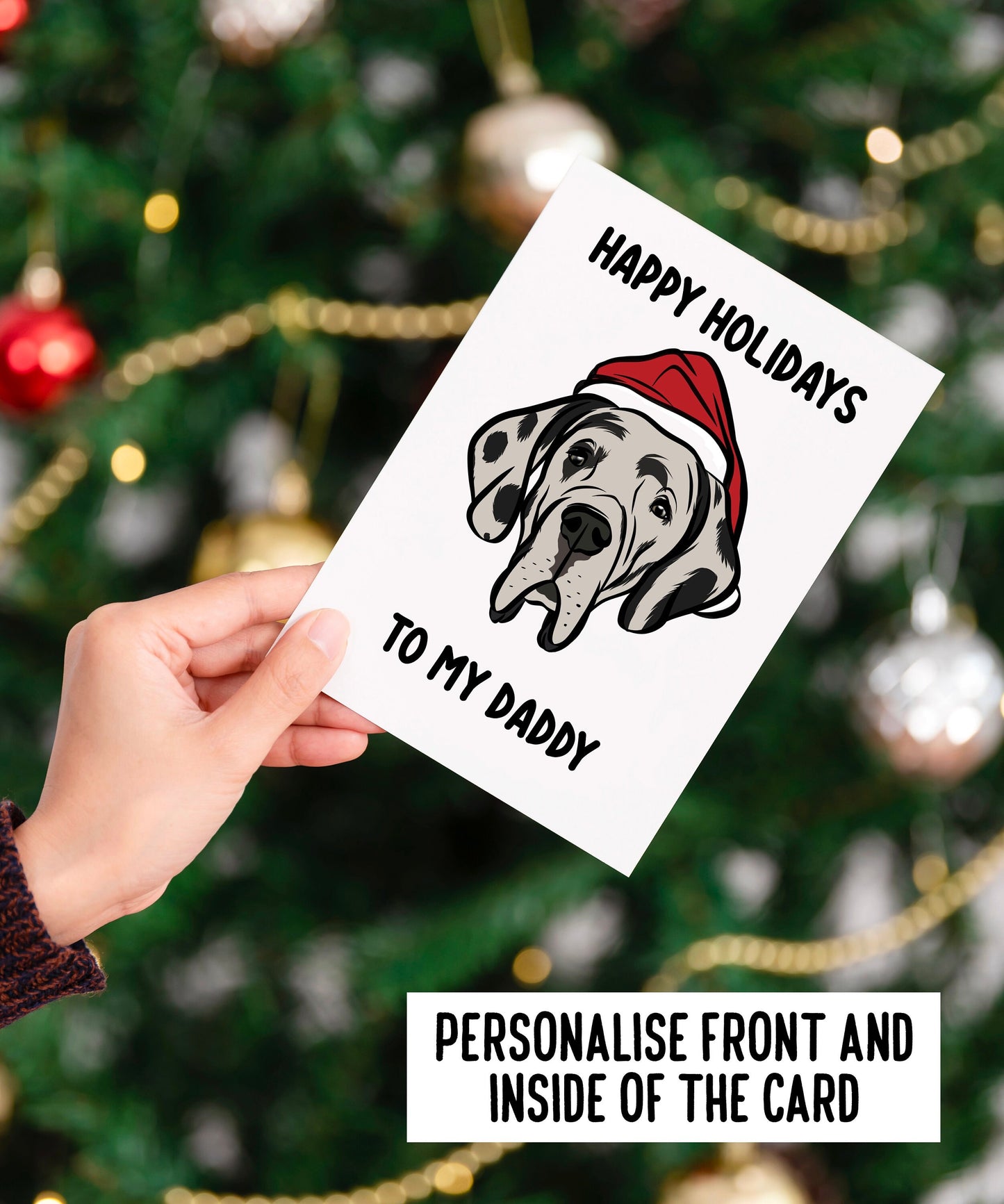 Great Dane Christmas Card