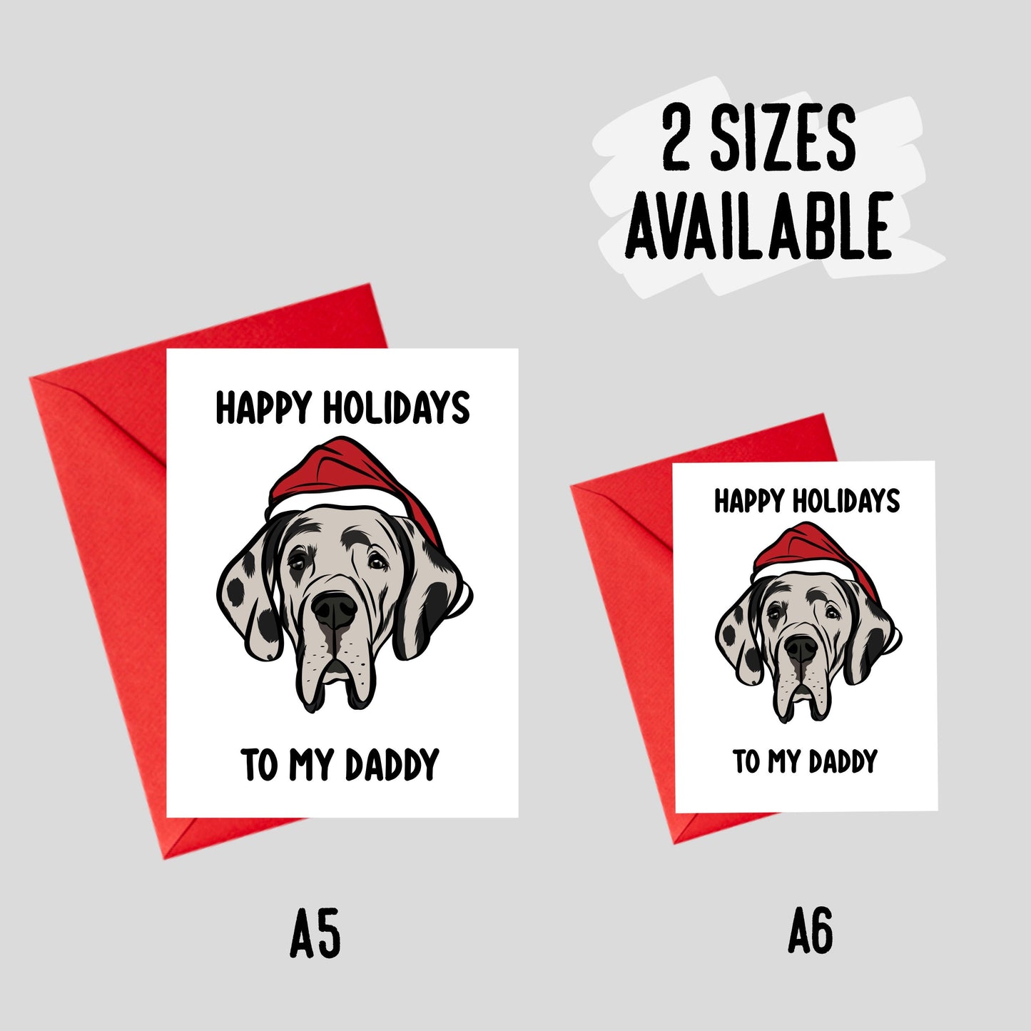 Great Dane Christmas Card