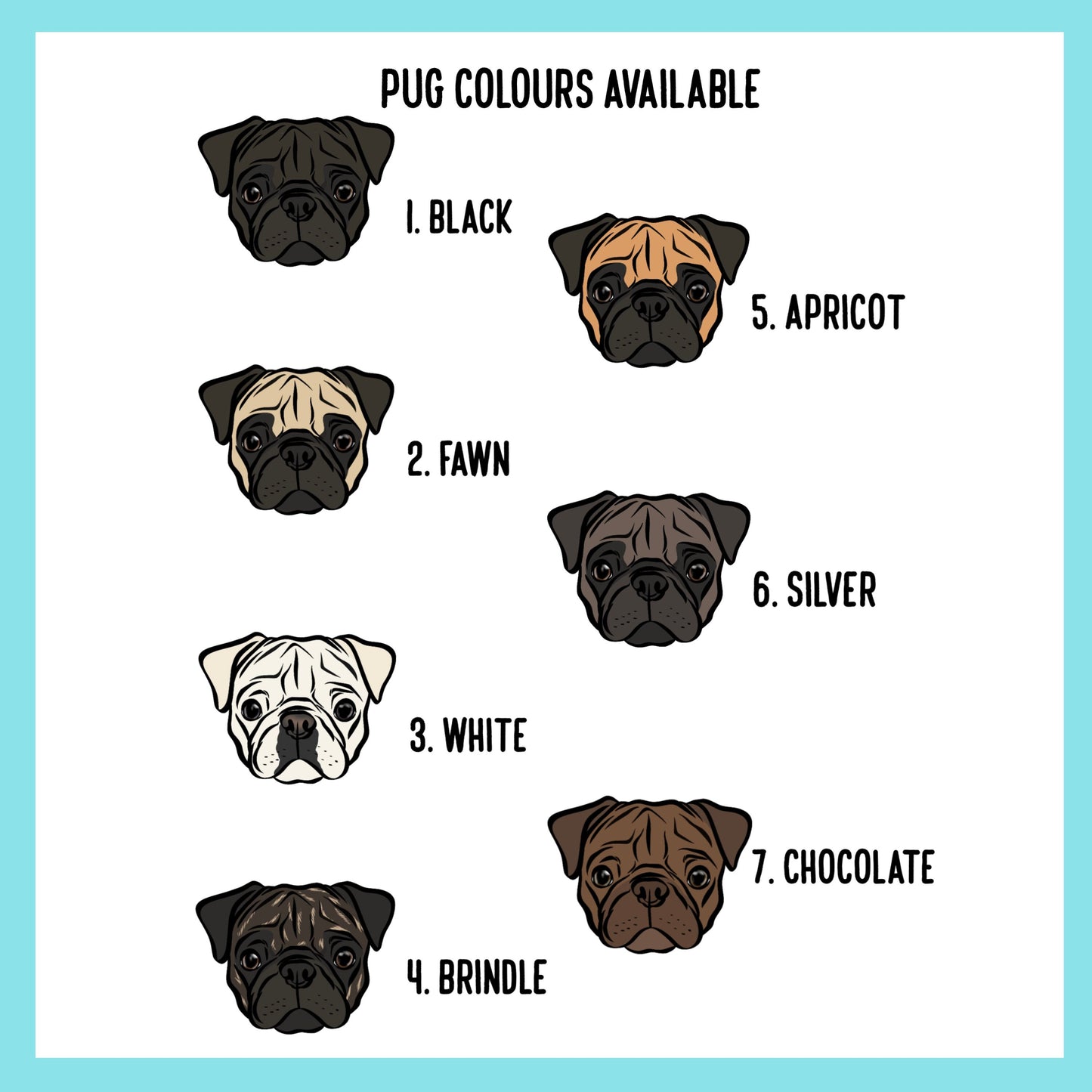 Pug Face Christmas Card