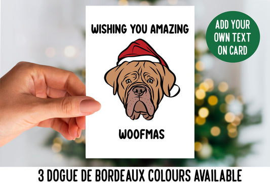 Dogue de Bordeaux Christmas Card