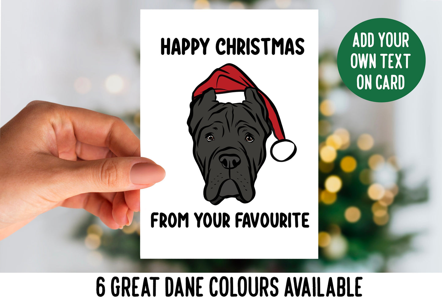 Cane Corso Christmas Card