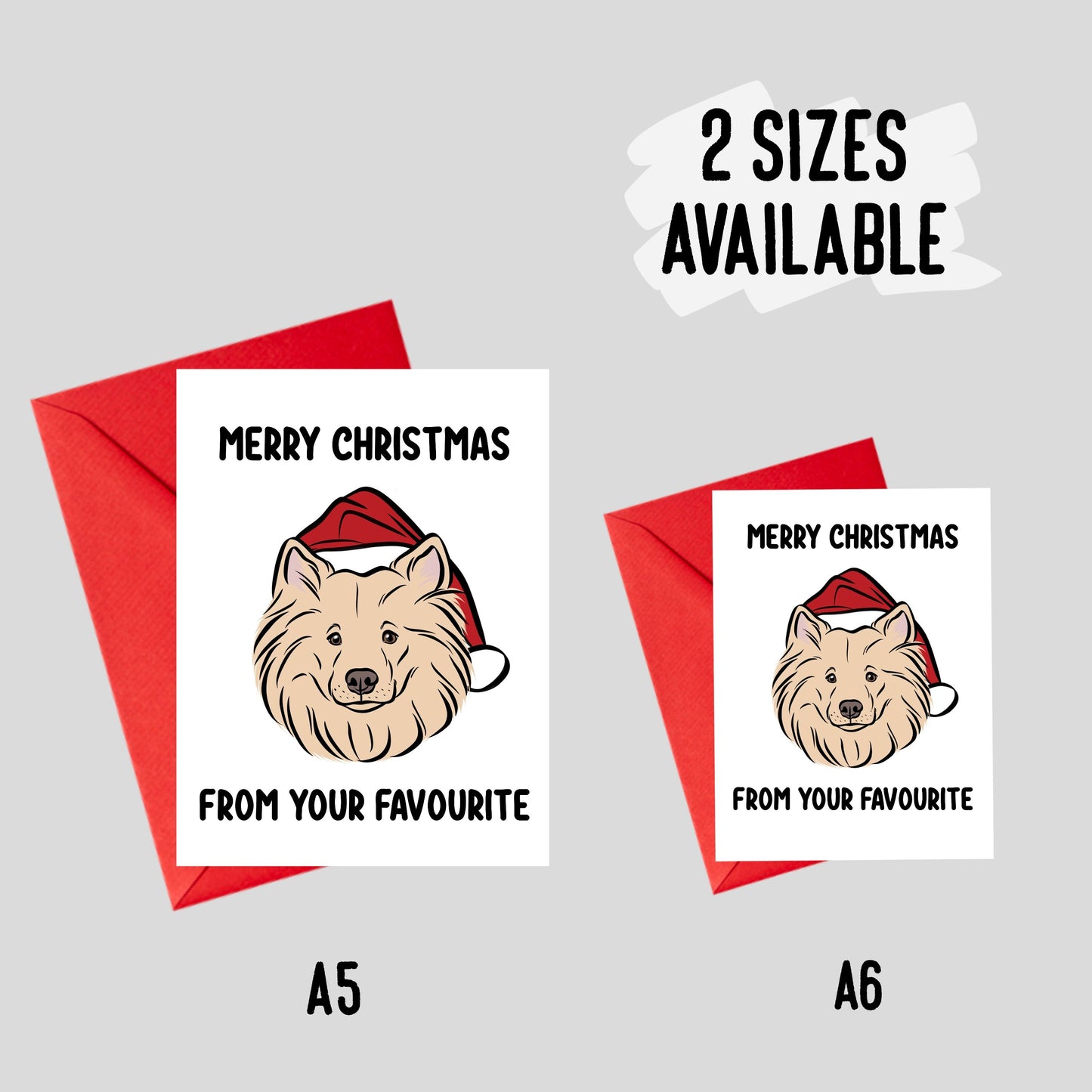 Samoyed Christmas Card