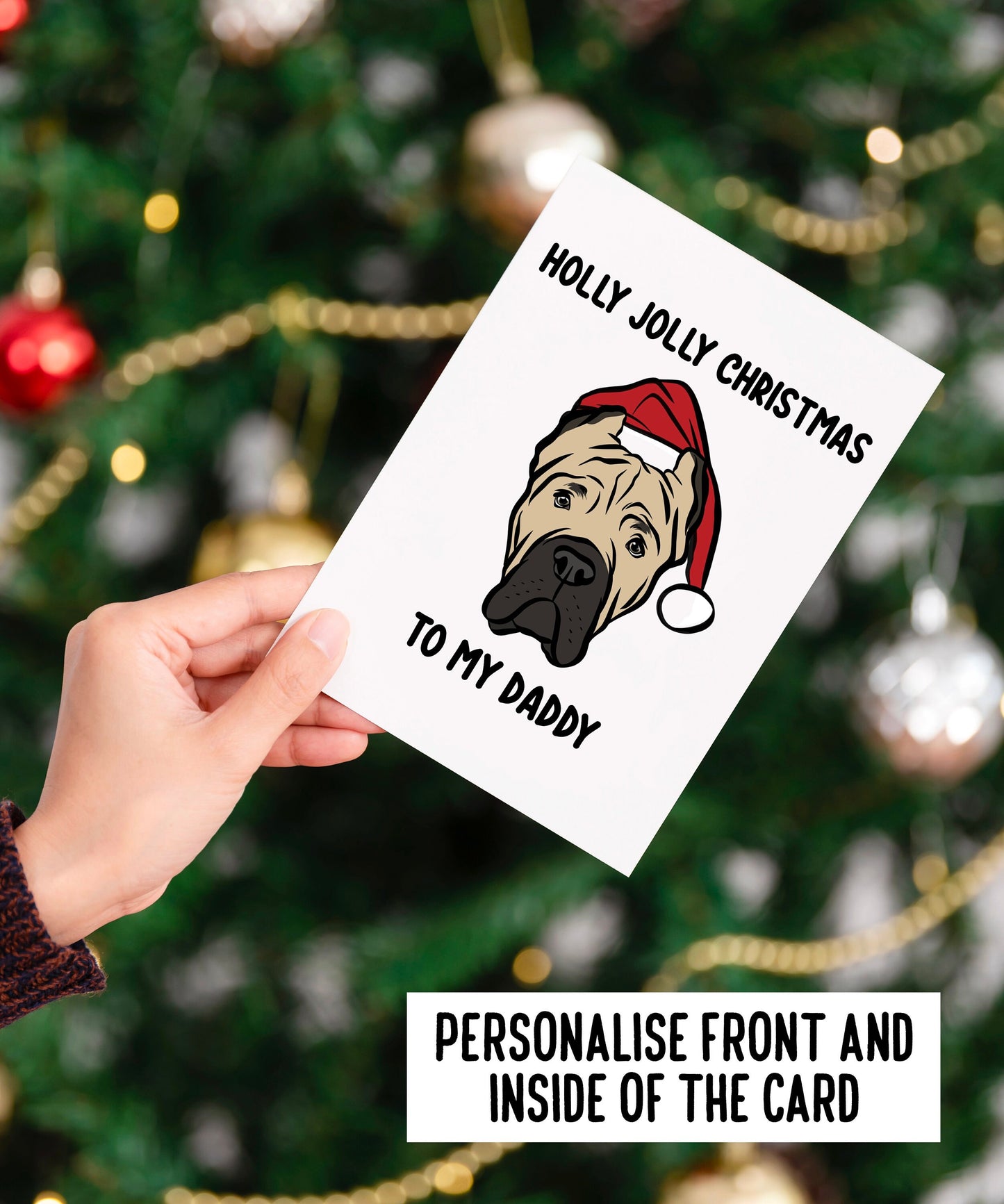 Cane Corso Christmas Card