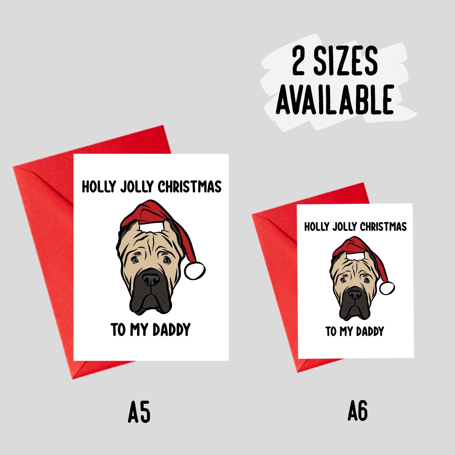 Cane Corso Christmas Card