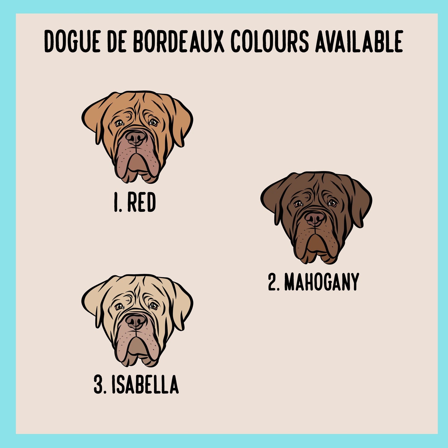 Dogue de Bordeaux Christmas Card