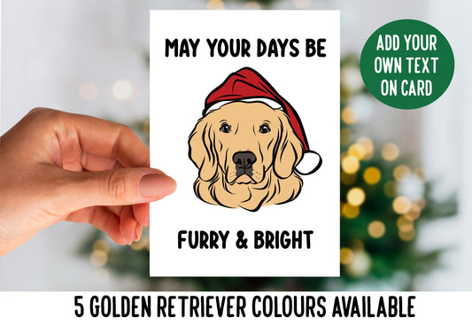 Golden Retriever Christmas Card