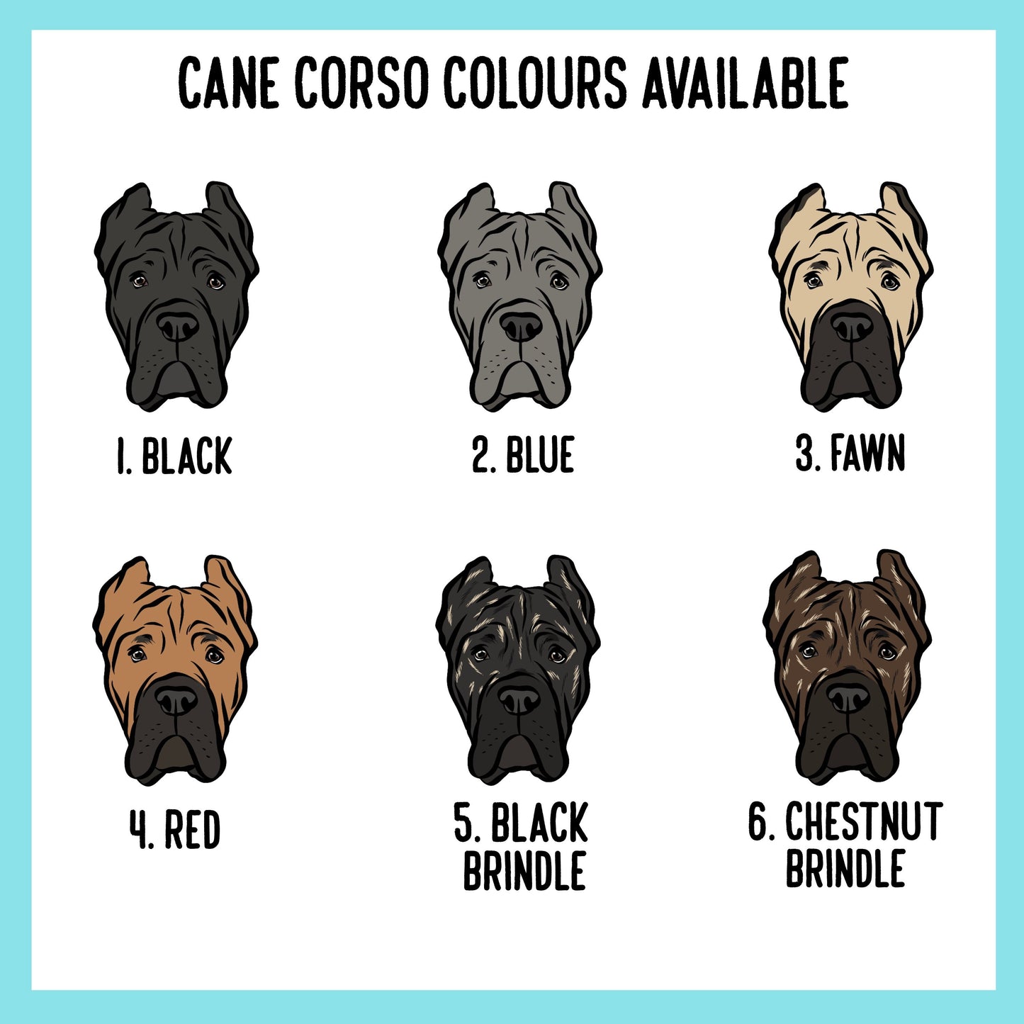 Cane Corso Christmas Card