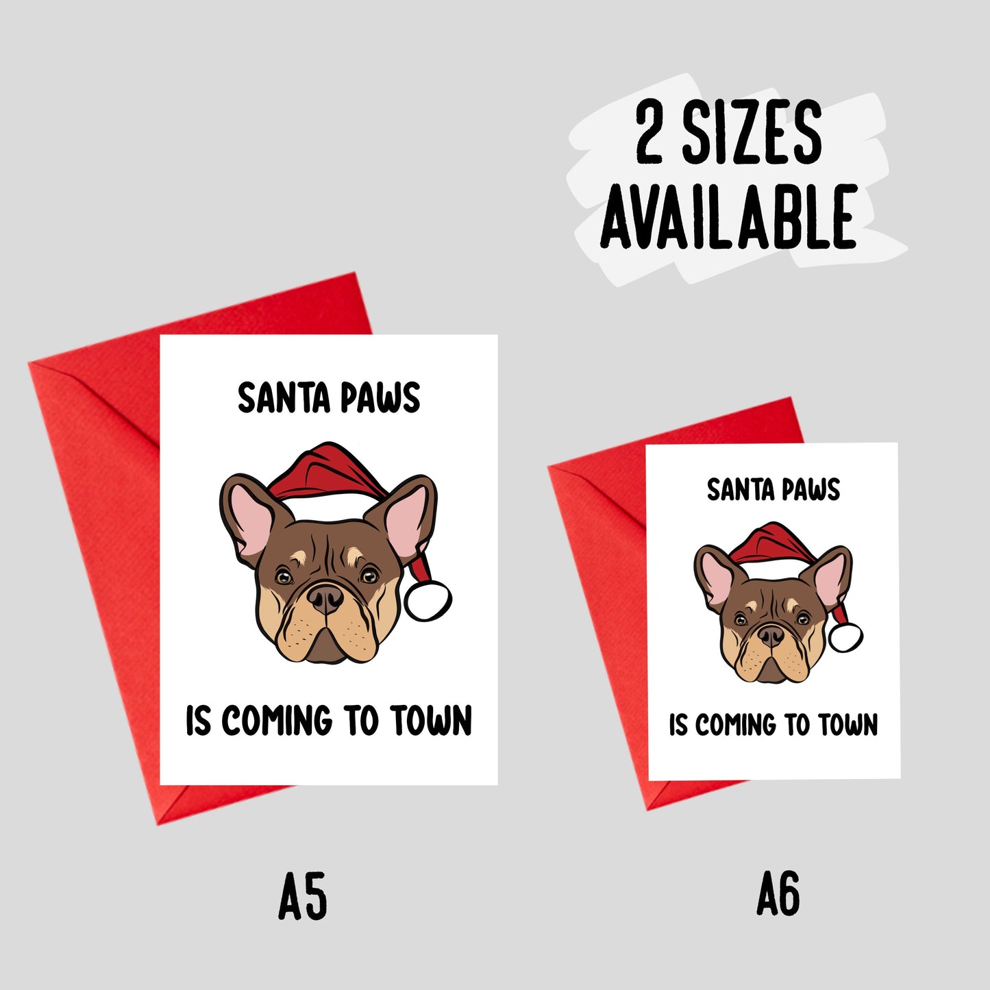 French Bulldog Christmas Card