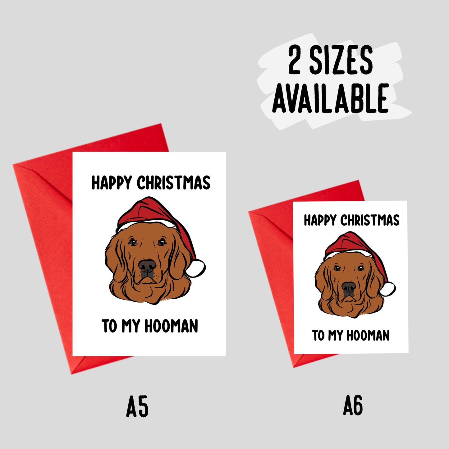 Golden Retriever Christmas Card