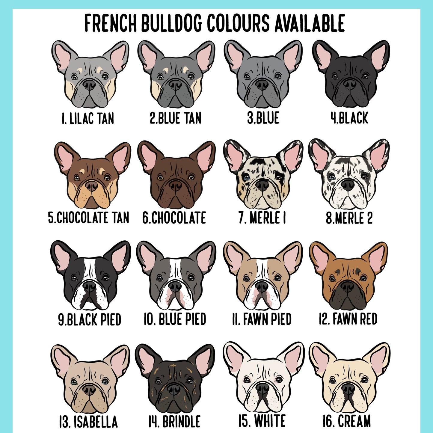 French Bulldog Christmas Card