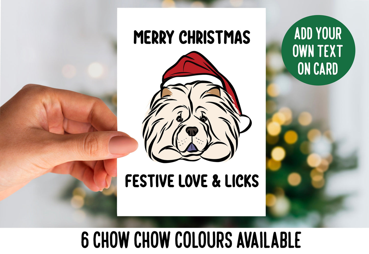 Chow Chow Christmas Card
