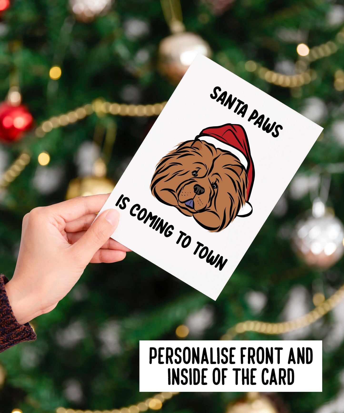 Chow Chow Christmas Card
