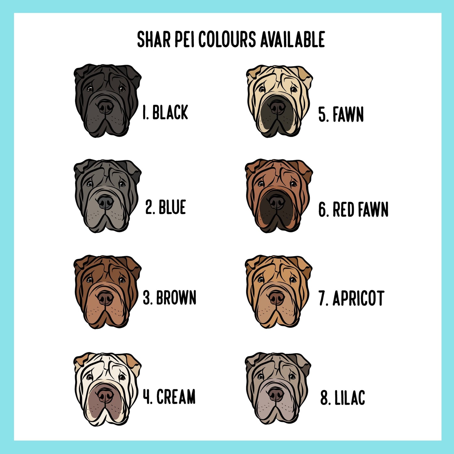 Shar Pei Merry Christmas Card