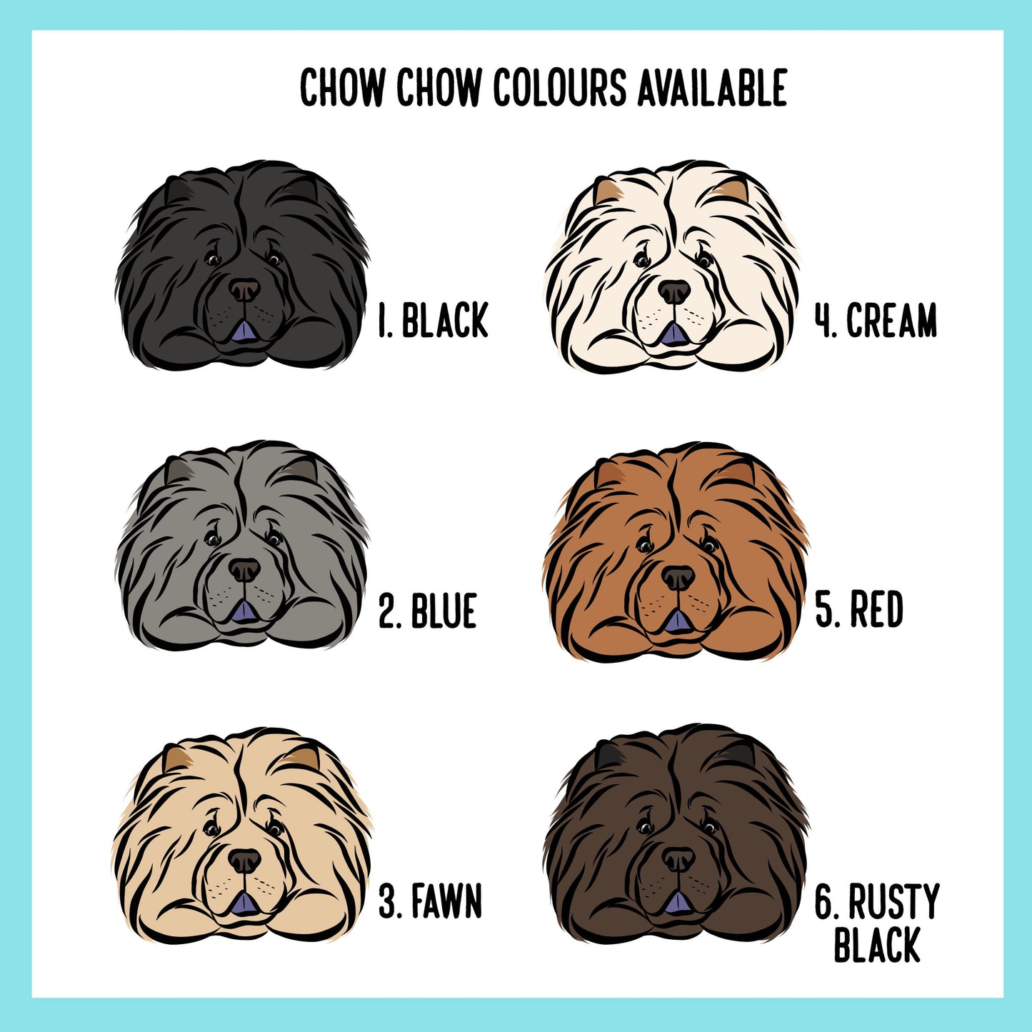 Chow Chow Christmas Card