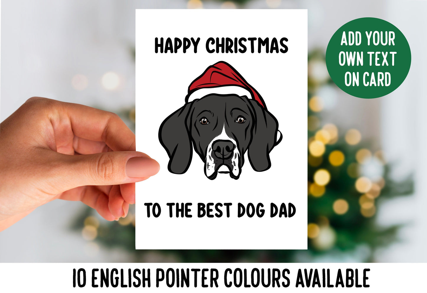 English Pointer Christmas Card