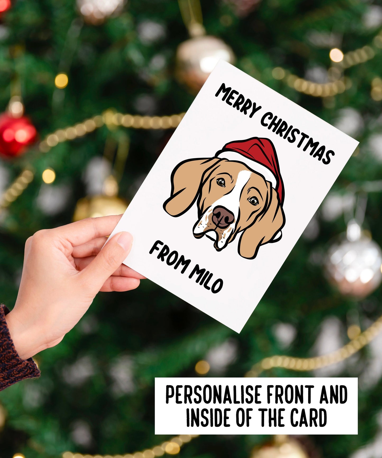 English Pointer Christmas Card