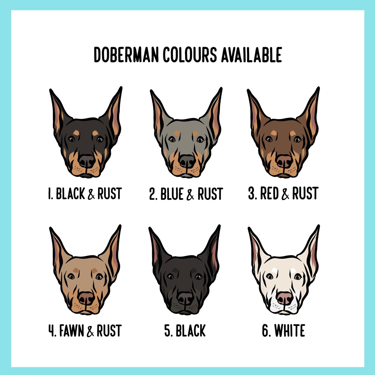 Doberman Christmas Card