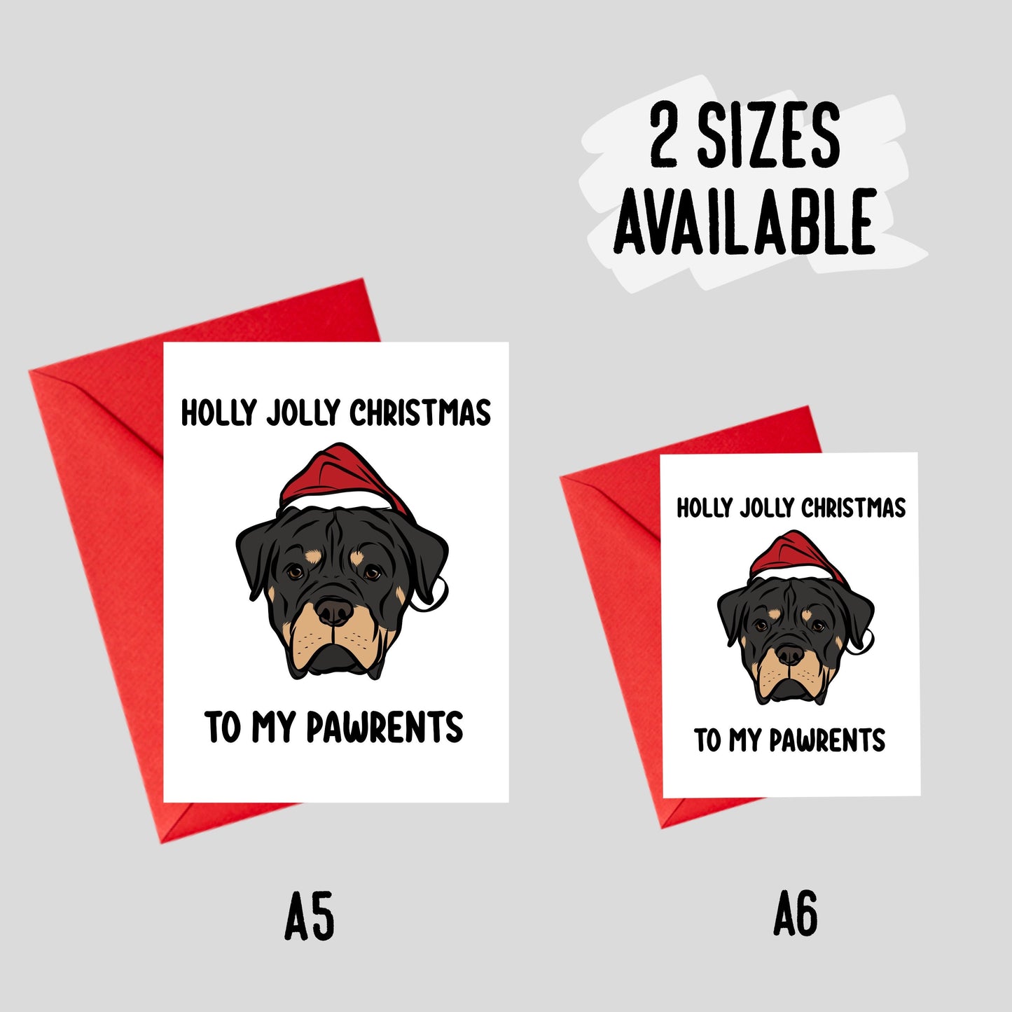 Rottweiler Christmas Card