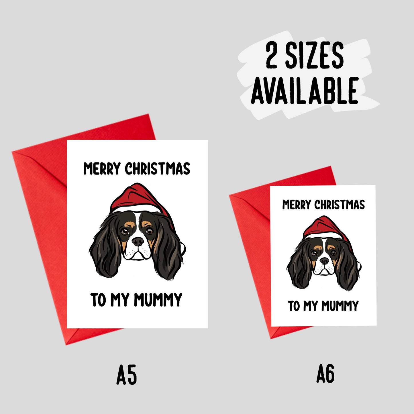 Cavalier King Charles Spaniel Christmas Card