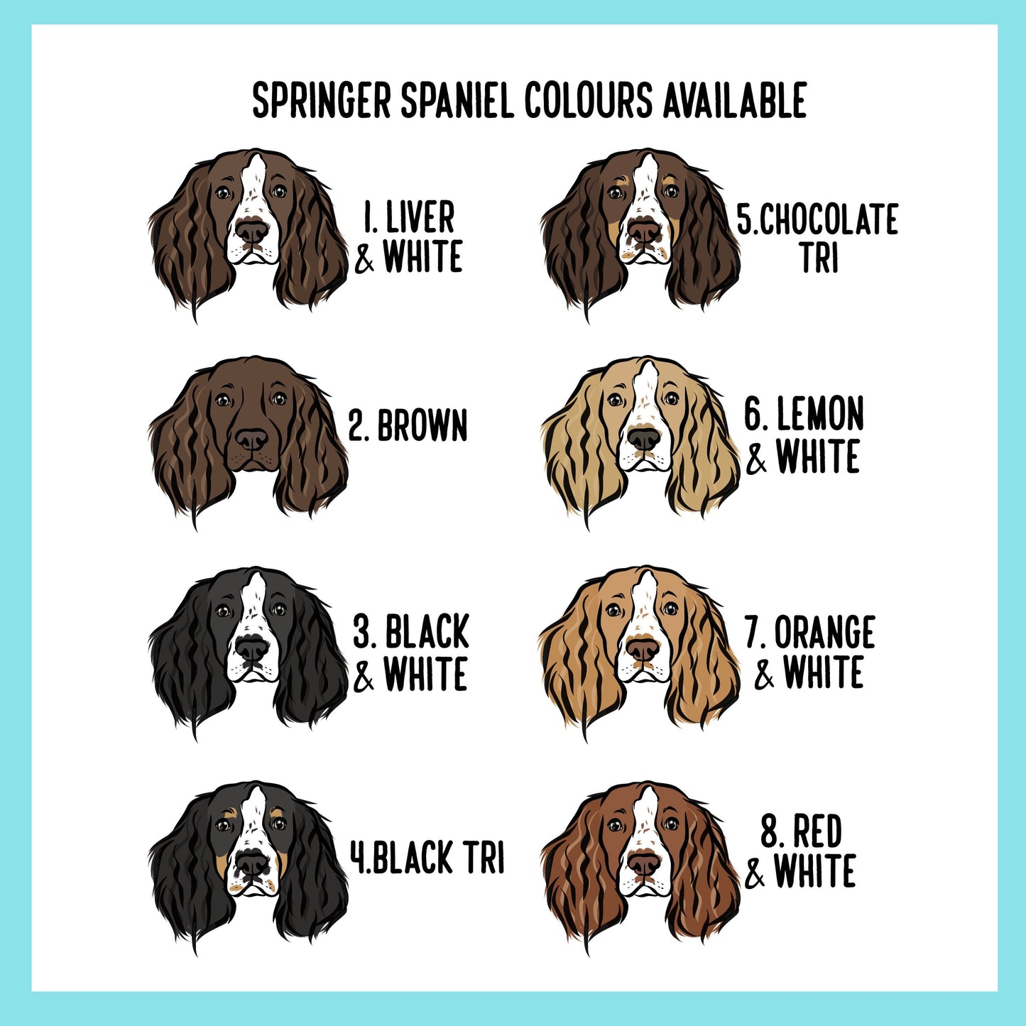 Springer Spaniel Christmas Card