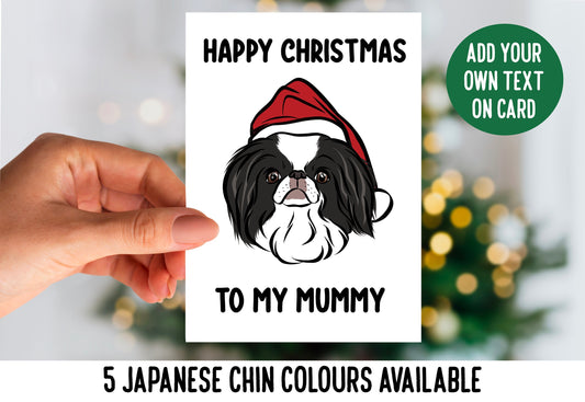 Japanese Chin Christmas Card