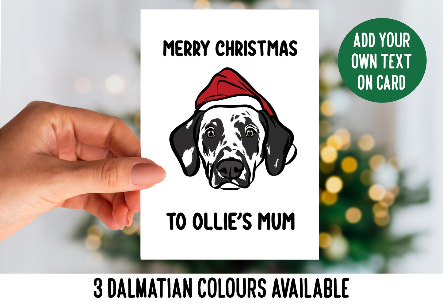 Dalmatian Christmas Card