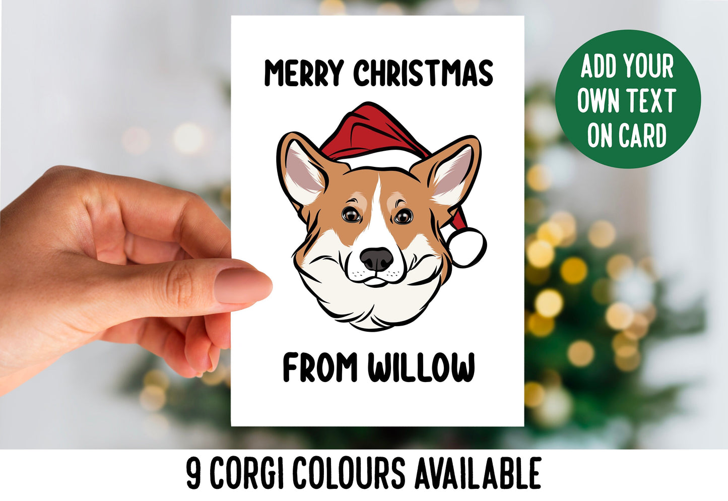 Corgi Christmas Card