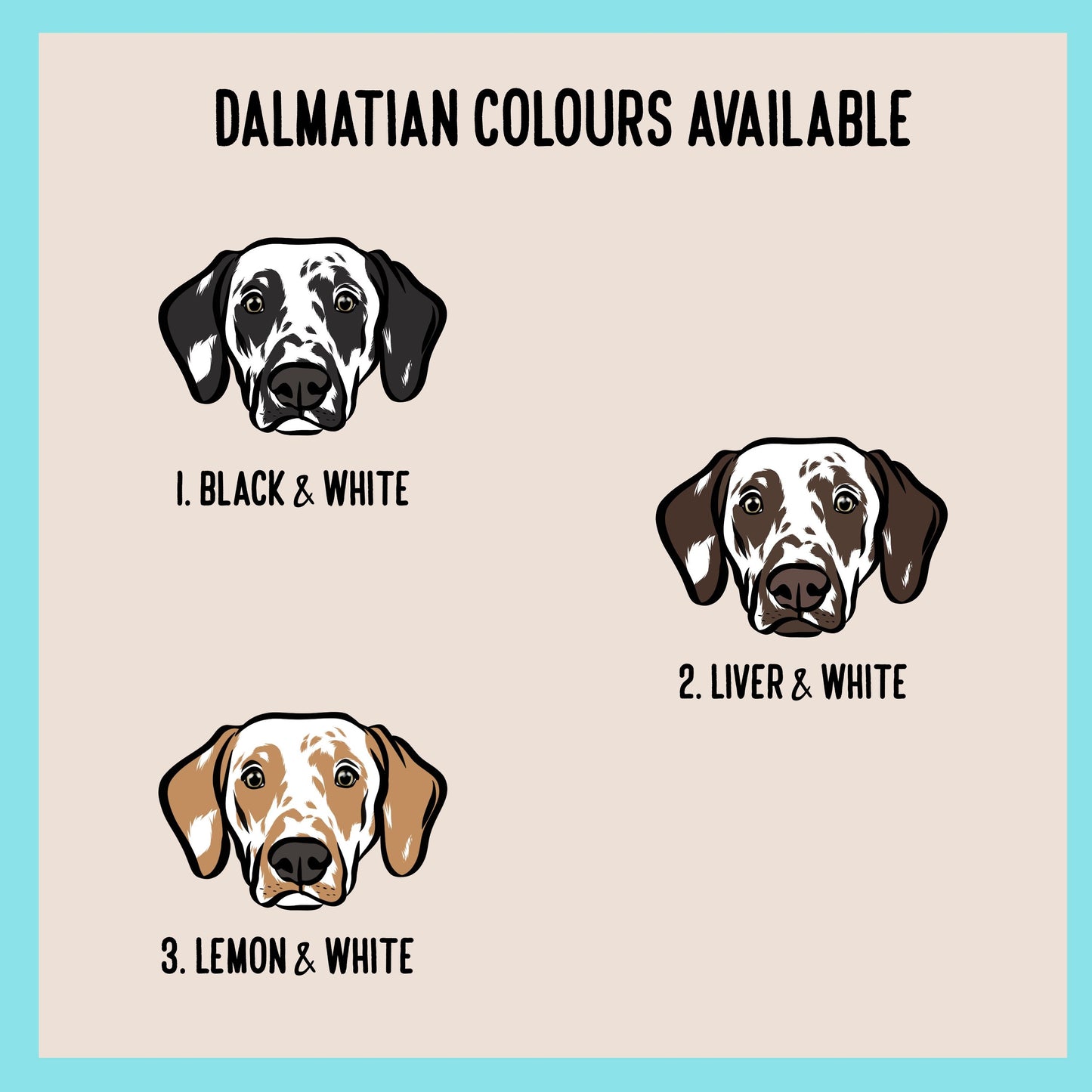 Dalmatian Christmas Card