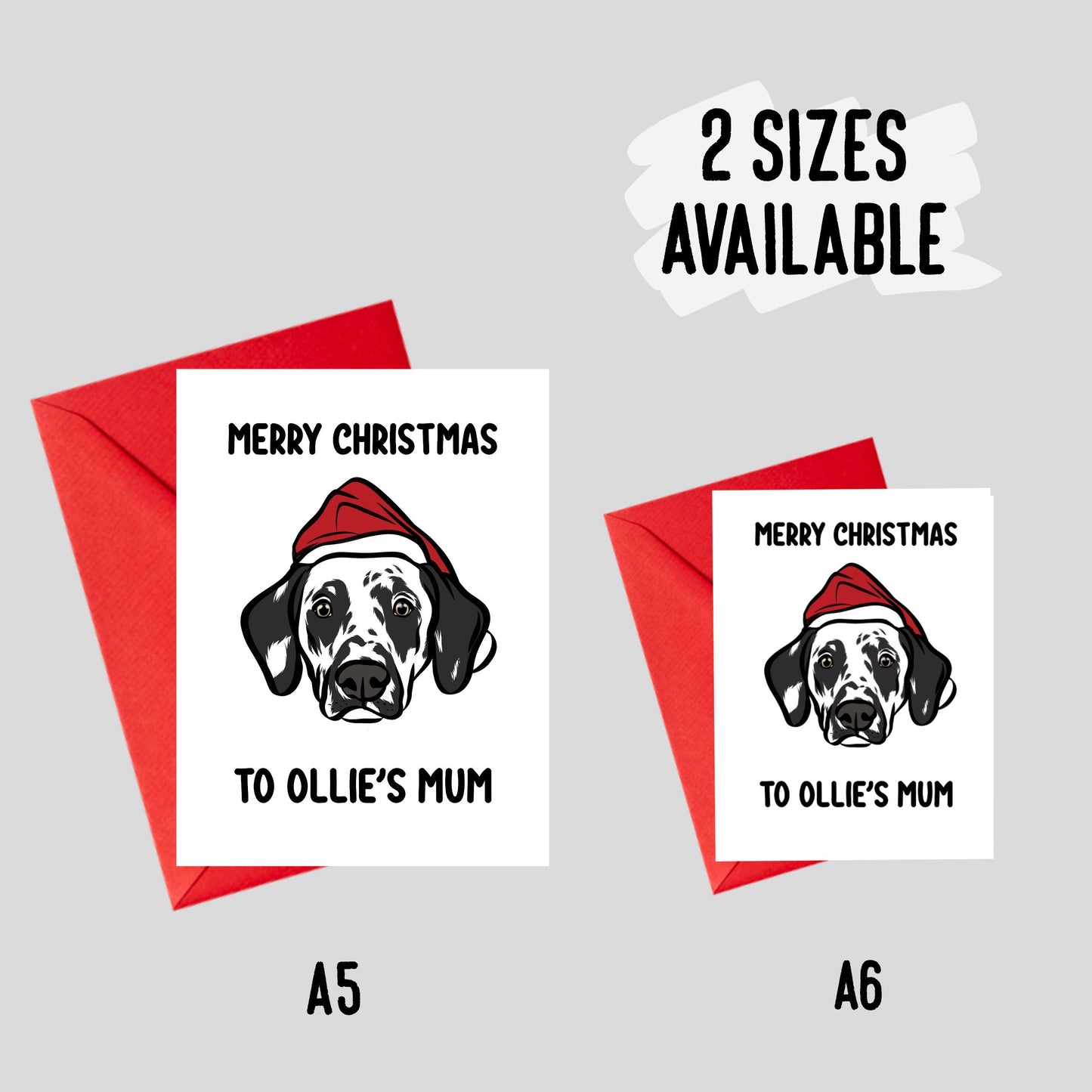 Dalmatian Christmas Card