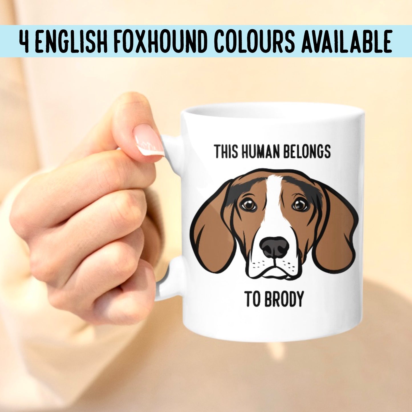 English Foxhound Lover Dog Mug