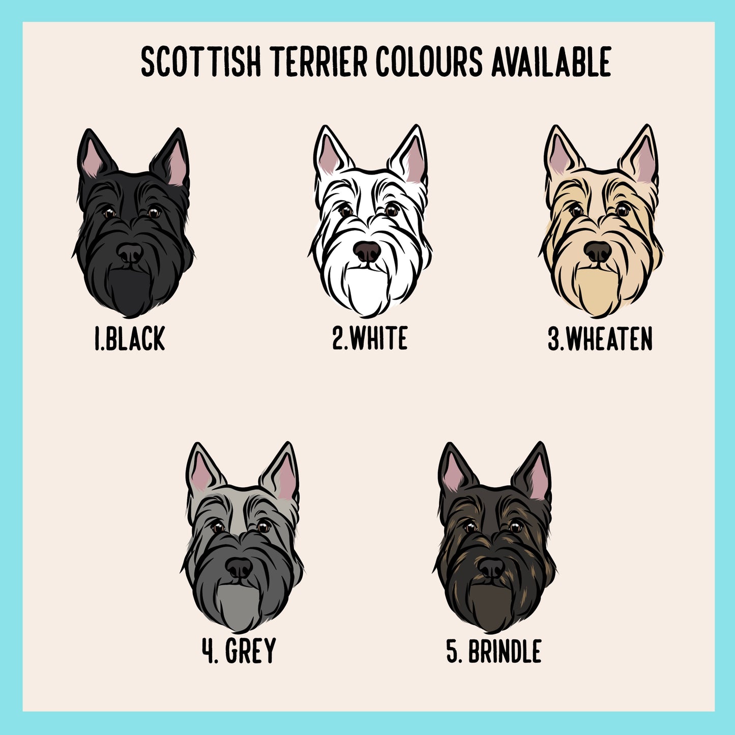 Scottish Terrier Mouse Mat/ Customised Pet Portrait Computer Mouse Pad/ Dog Desk Organisation/ Unique Scottie Face Computer Accessory Gift