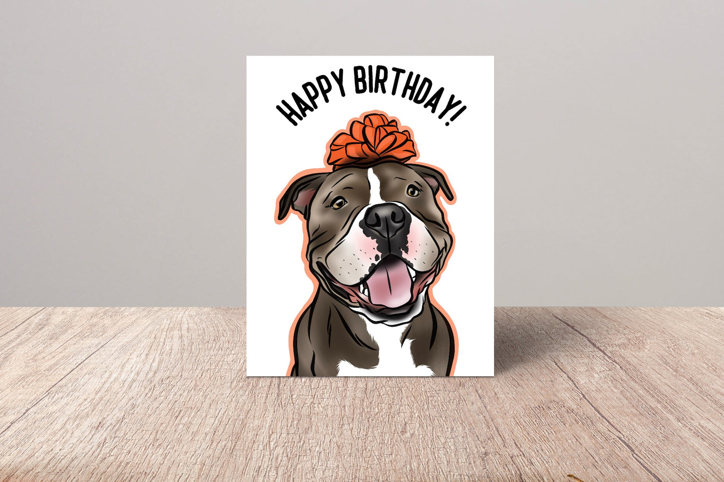 American Bully Birthday Card