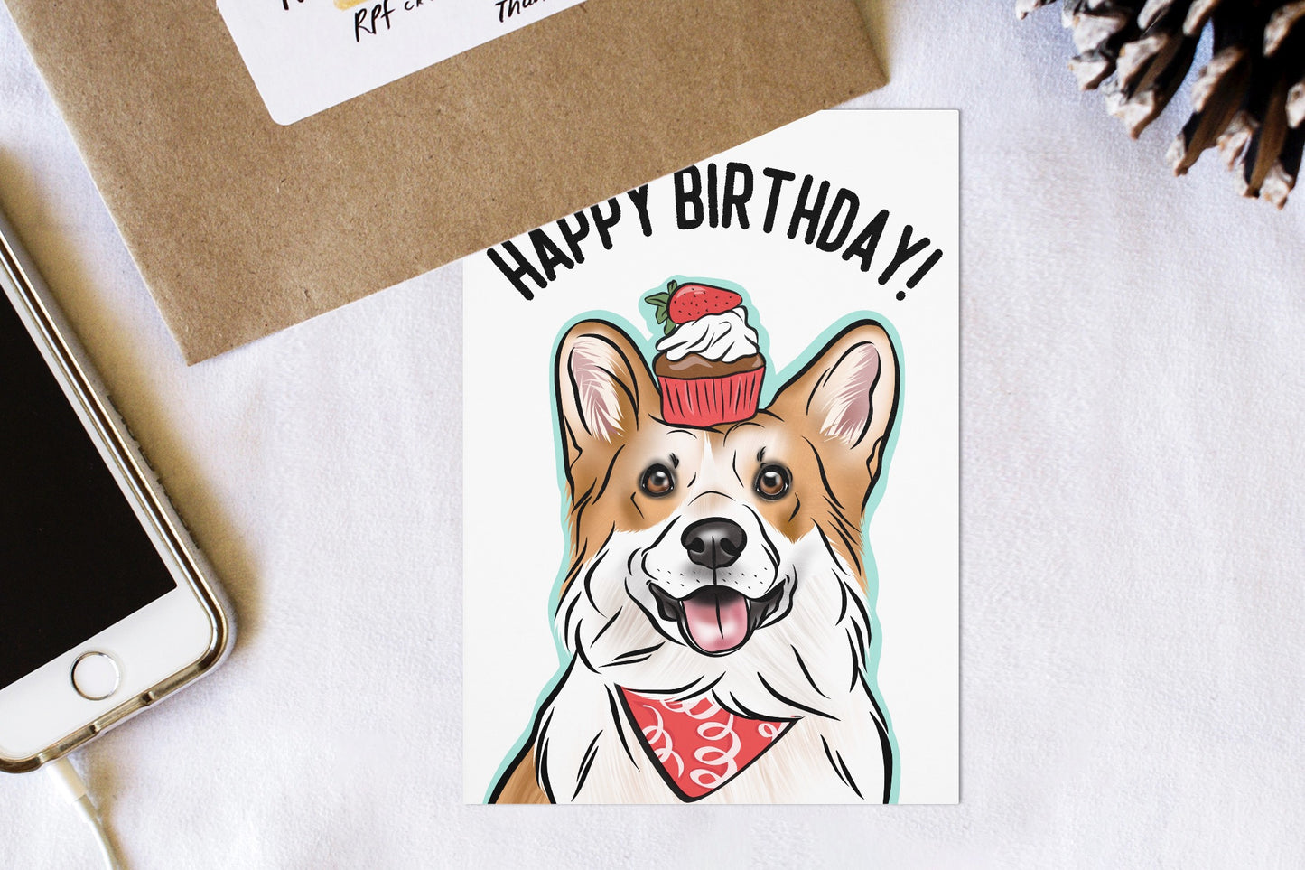 Corgi Birthday Card