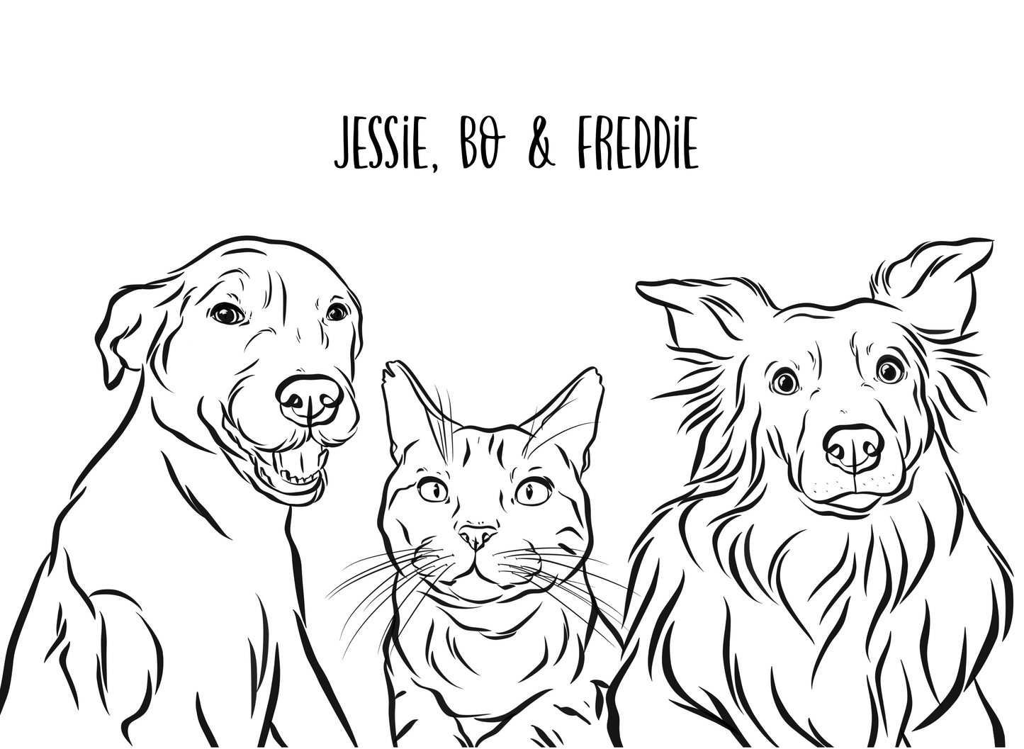 Outline Pet Portrait