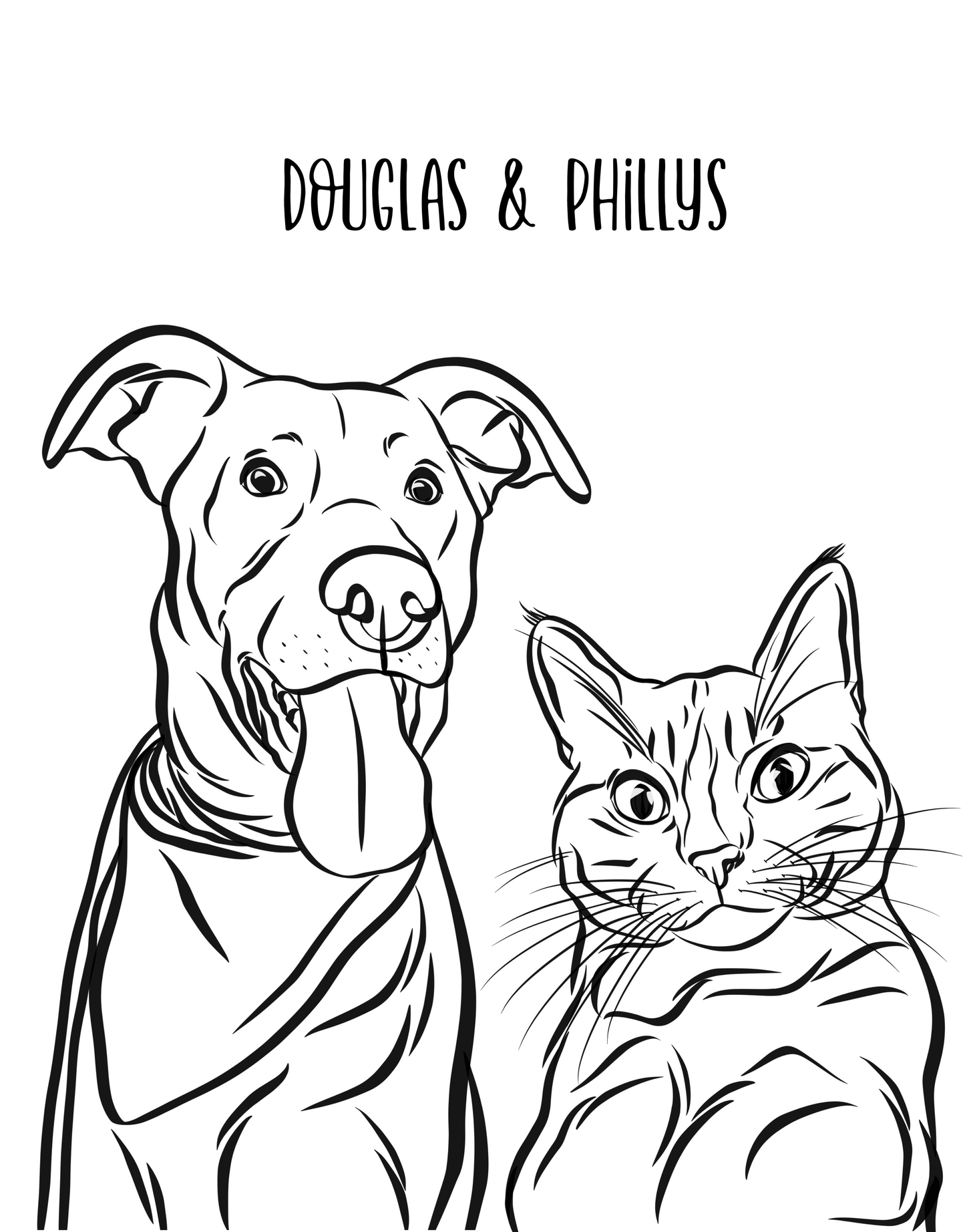 Outline Pet Portrait