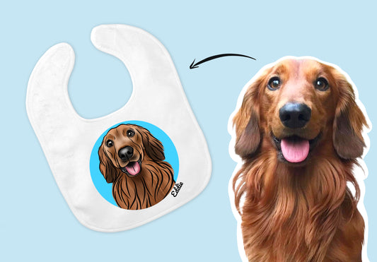 Pet Portrait Baby Bib