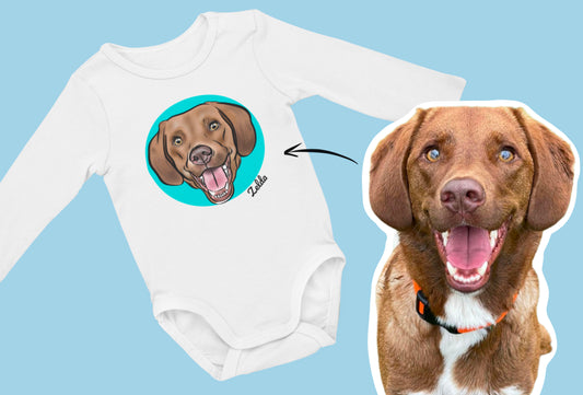 Long Sleeve Baby Onesie (White)