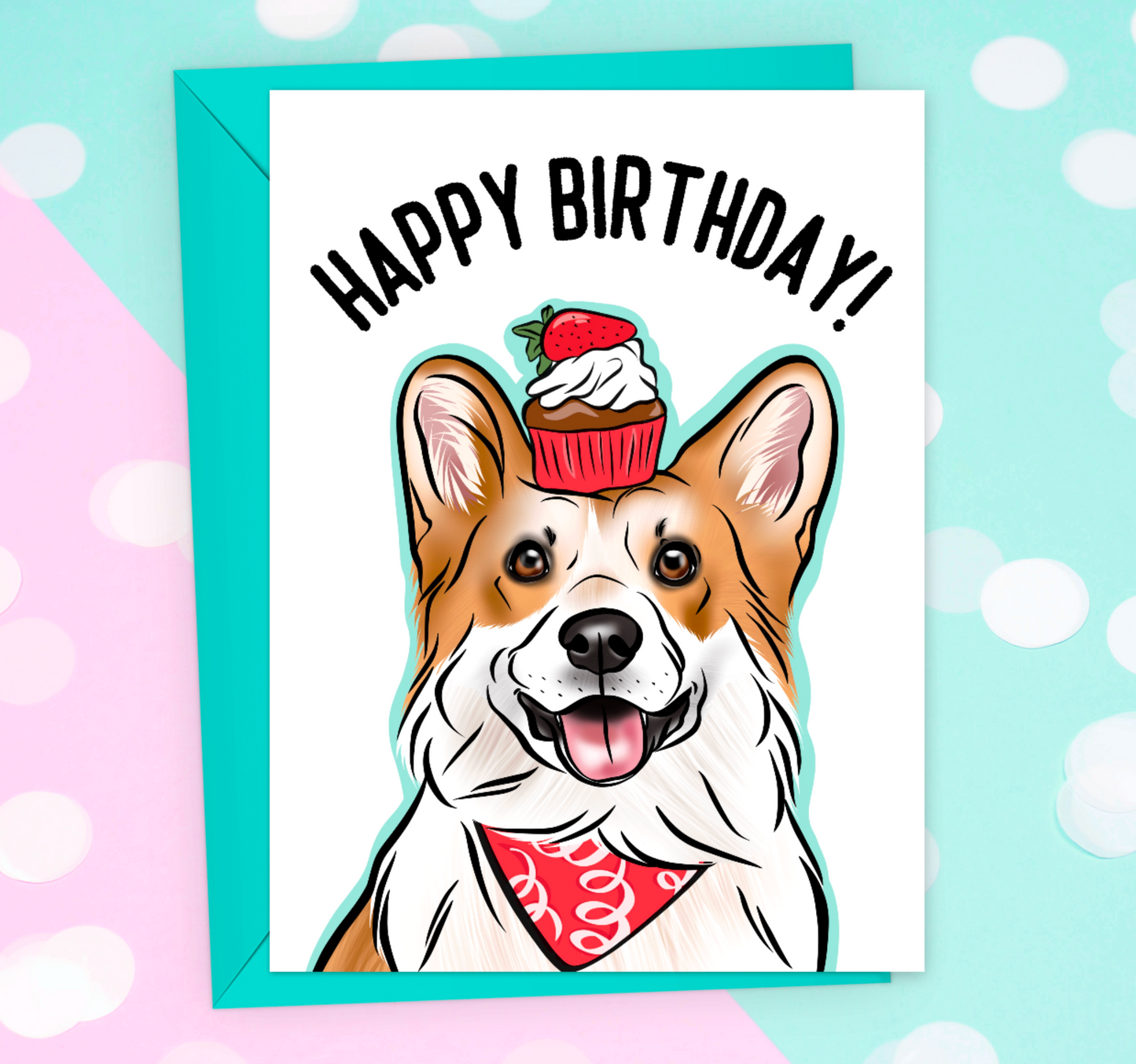 Corgi Birthday Card