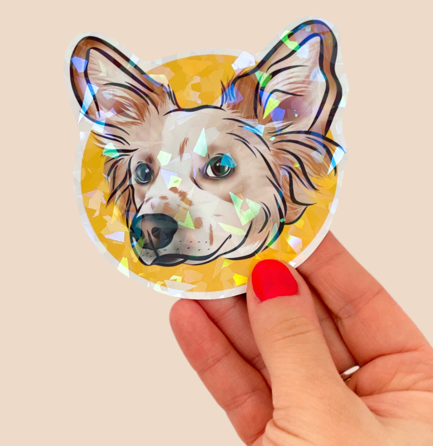 Holographic Stickers (4 x Medium)