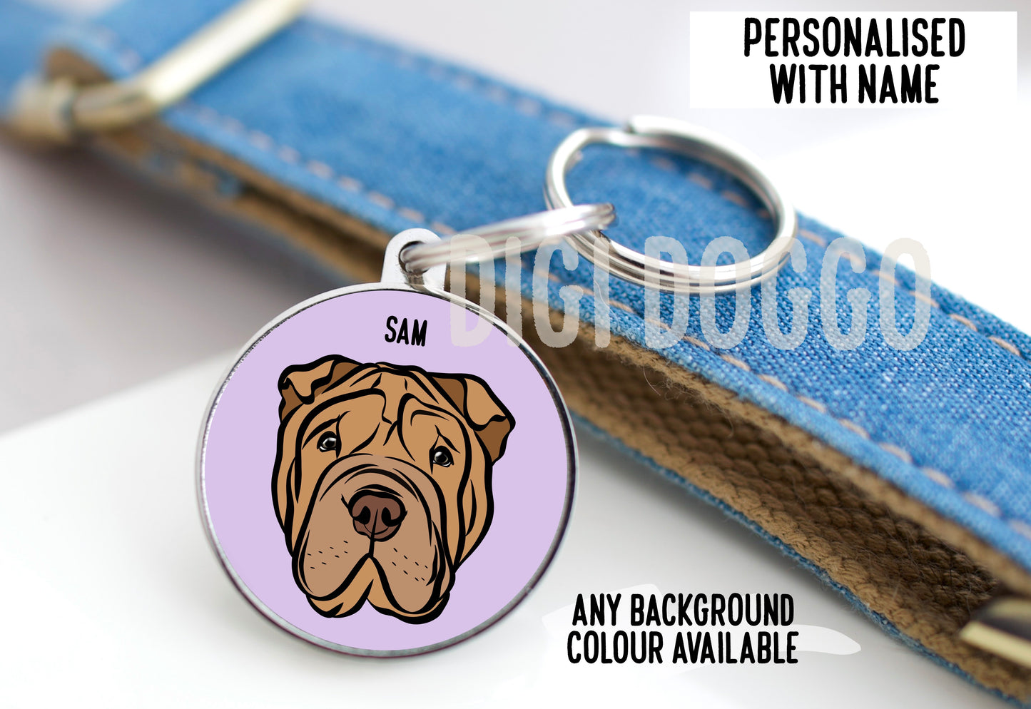 Shar Pei ID Tag