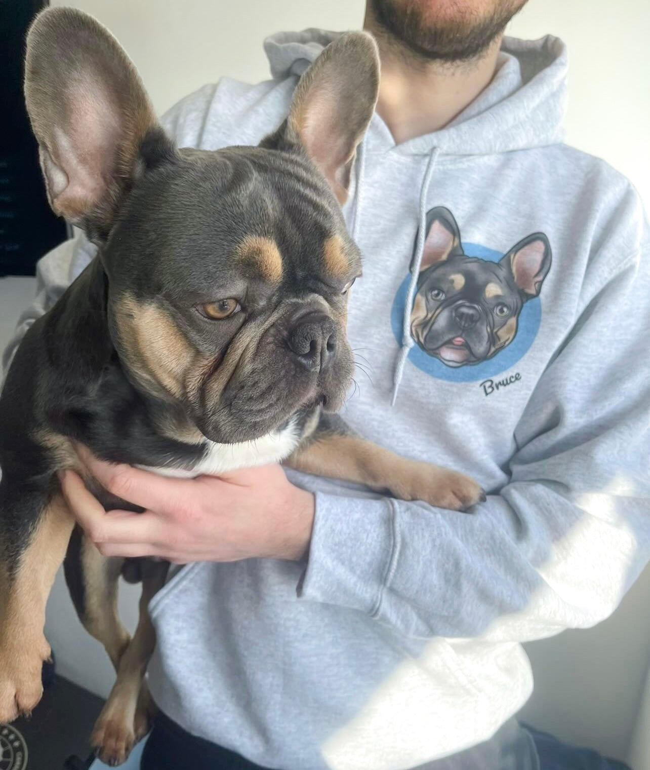 Pet Portrait Hoodie (Grey)